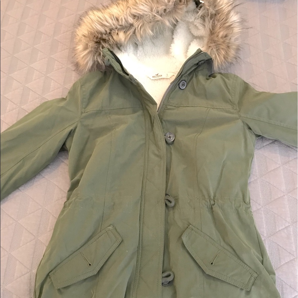 Army green Hollister Coat